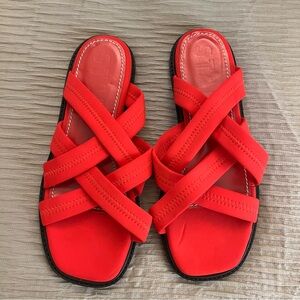 Stylish Neoprene Red Sandals